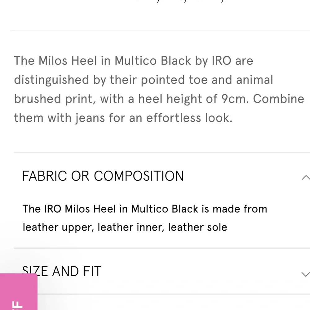 IRO Milos Calf Hair Animal Print Pumps Size 38